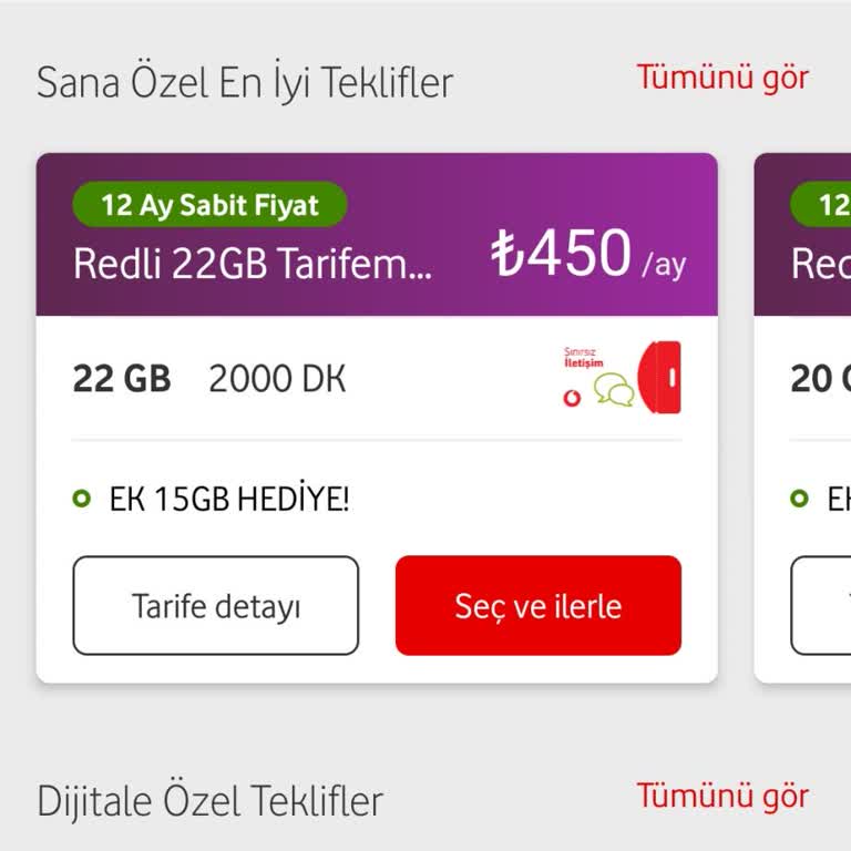 Vodafone Tarife Fiyatlarıyla Hayal Kırıklığı