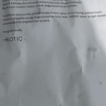 Hotiç Ayakkabıda Garanti Sorunu Ve Yetersiz Hizmet
