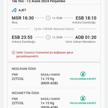 Uçak Bileti Erteleme Sorunu Ve Müşteri Hizmetleri Engeli