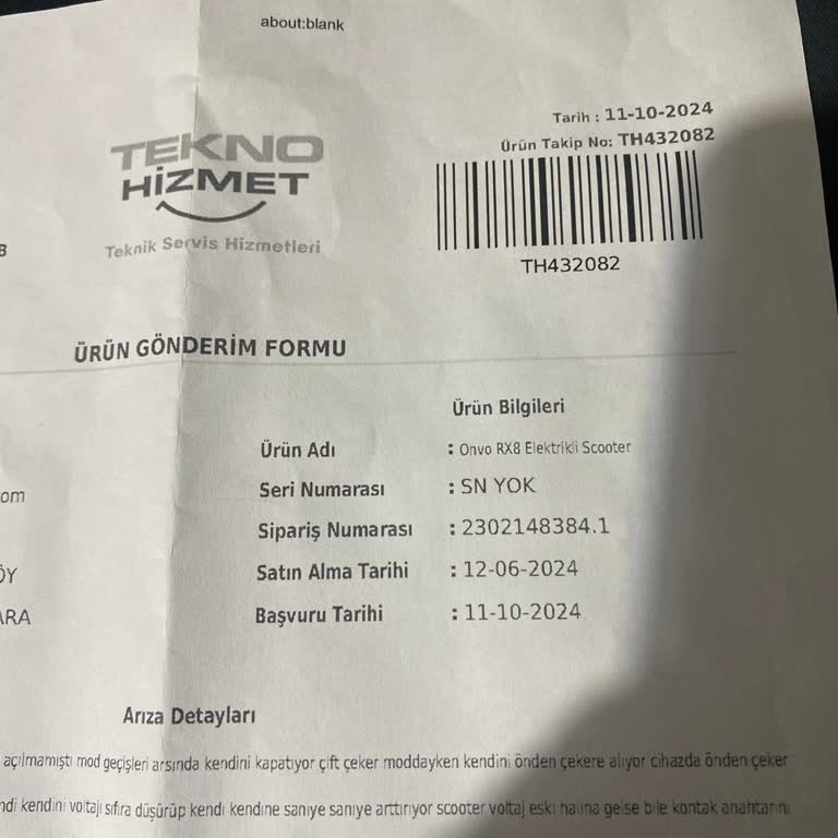 Teknosa'dan Aldığım Scooter'ın İade Süreci Kabusu