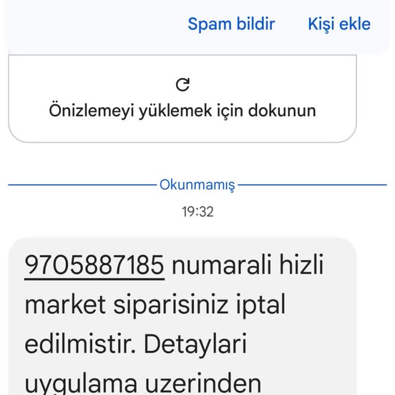Trendyol Hızlı Market Siparişinde Beklenmedik İptal!