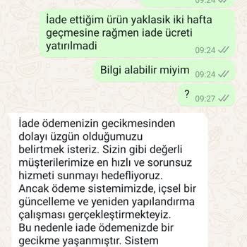 Geciken İade Ve Hayal Kırıklığı