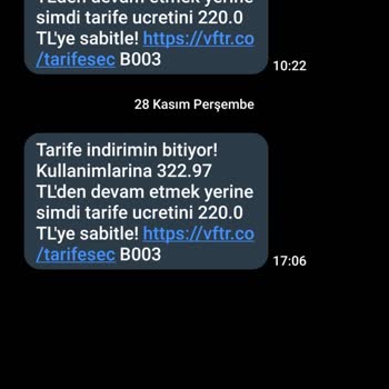 Vodafone Paket Fiyatlarındaki Aşırı Artışa Tepki!