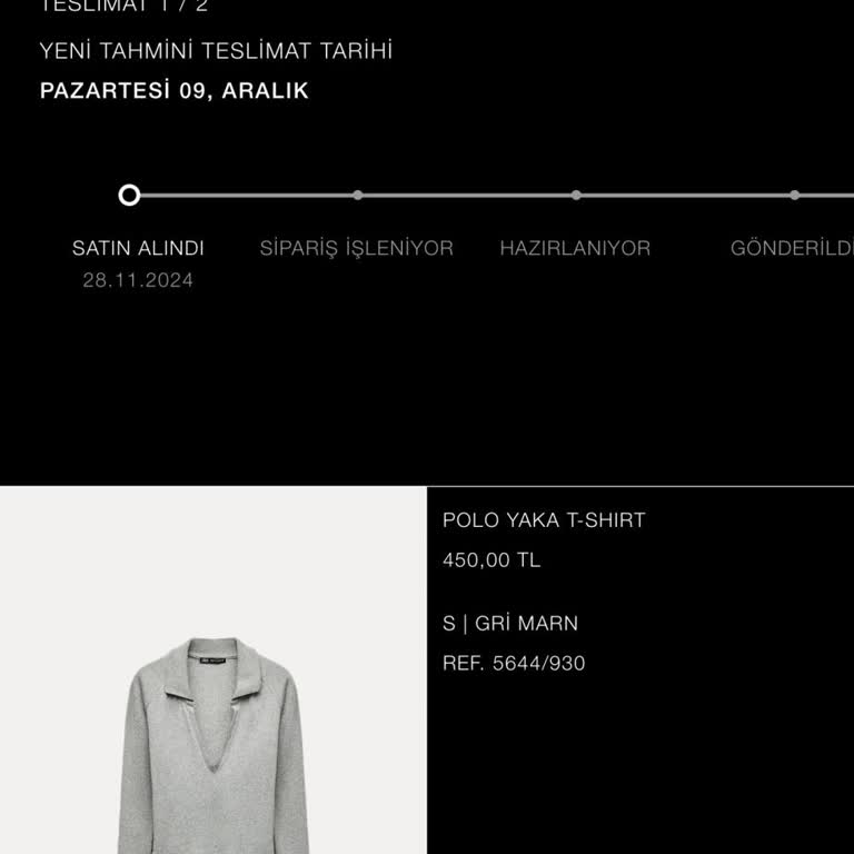 Zara Siparişi Teslim Edilemiyor Ve İletişim Sorunu