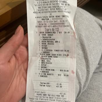 Burger Siparişimde Eksiklikler Ve İlgisiz Hizmet
