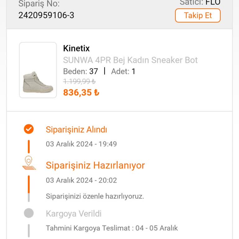 Eksik Ürün Ve İptal Sorunu