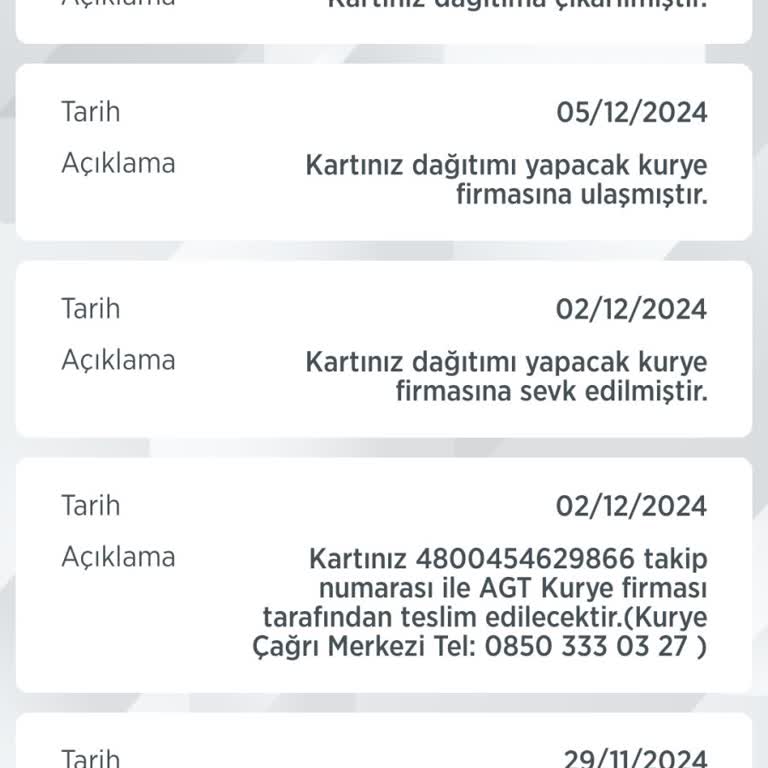Ziraat Bankası Kart Teslimatında Sorumsuzluk