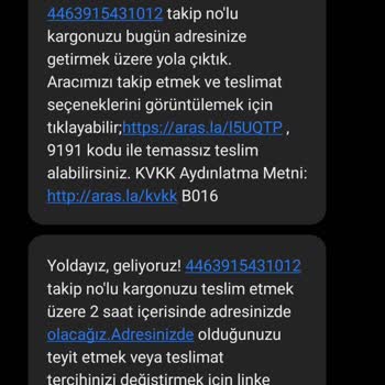 Teslimat Sorunu Ve Yanıltıcı Mesajlar