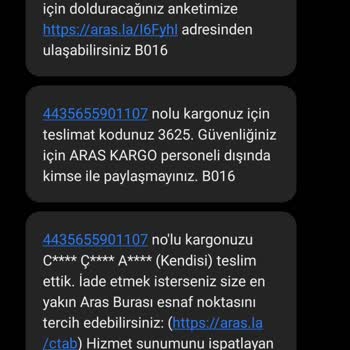 Teslimat Sorunu Ve Yanıltıcı Mesajlar