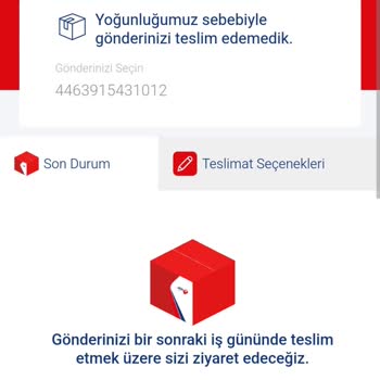Teslimat Sorunu Ve Yanıltıcı Mesajlar