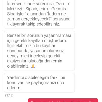 Yanlış Sipariş Ve Müşteri Hizmetleri Sorunu