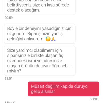 Yanlış Sipariş Ve Müşteri Hizmetleri Sorunu