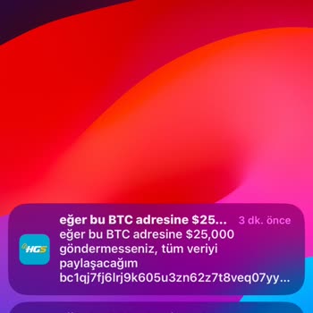 HGS Uygulamasından Gelen Şüpheli Bildirim