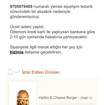Sipariş İptali Ve İade Süreci Mağduriyeti