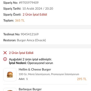 Sipariş İptali Ve Geciken İade Süreci