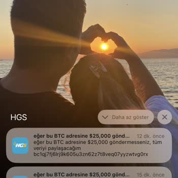 HGS Uygulamasından Gelen Tehditkar Bildirimler