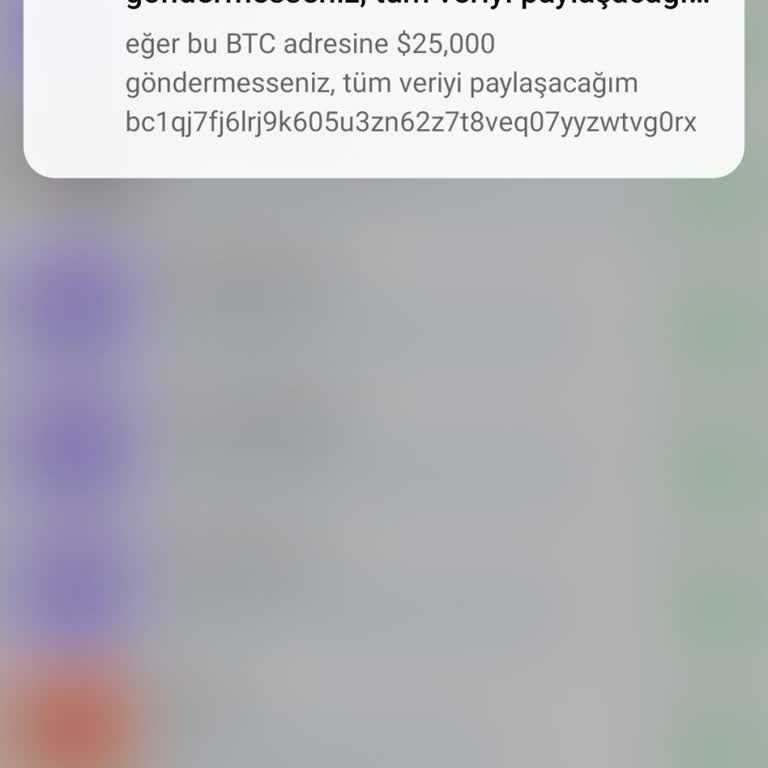 HGS Uygulamasından Gelen Şantaj Bildirimi