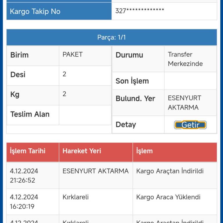 Sürat Kargo Teslimat Gecikmesi Mağduriyeti!