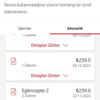 Vodafone Hattımda İzinsiz Abonelikler Ve Ücretlendirme Mağduriyeti