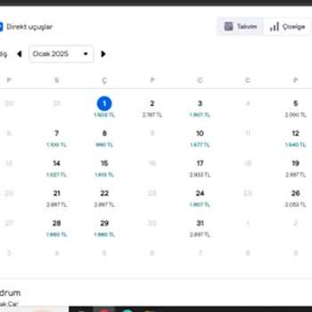 Ankara-Bodrum Uçuşlarında Fiyat Ve Sefer Adaletsizliği