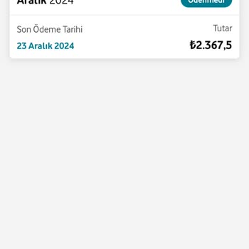 Fatura Tutarında Beklenmedik Artış