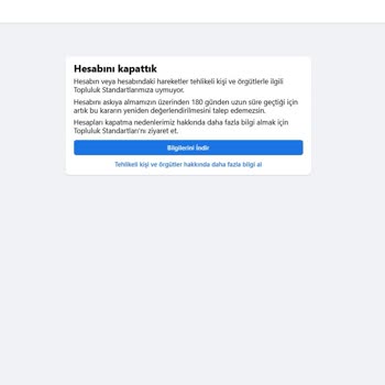 Facebook Hesap Kapatma Sorunu Ve Yetersiz İletişim