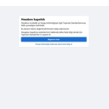 Facebook Hesap Kapatma Sorunu Ve Yetersiz İletişim