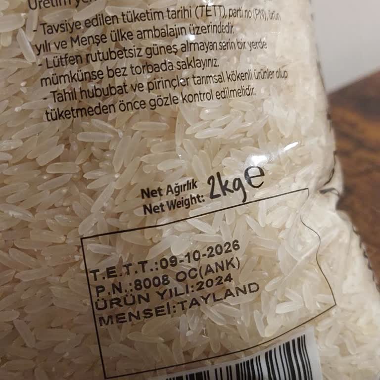 Yayla Tane Tane Pirinç Ürünü: Kimyasal Koku Ve Acı Tat Sorunu
