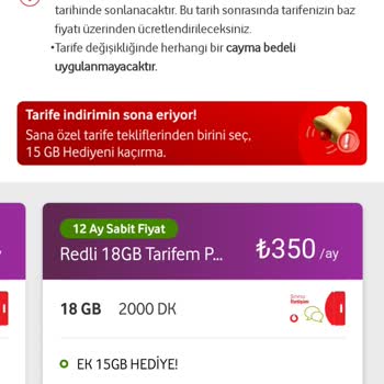 Vodafone Tarifemde %300 Zam Mağduriyeti
