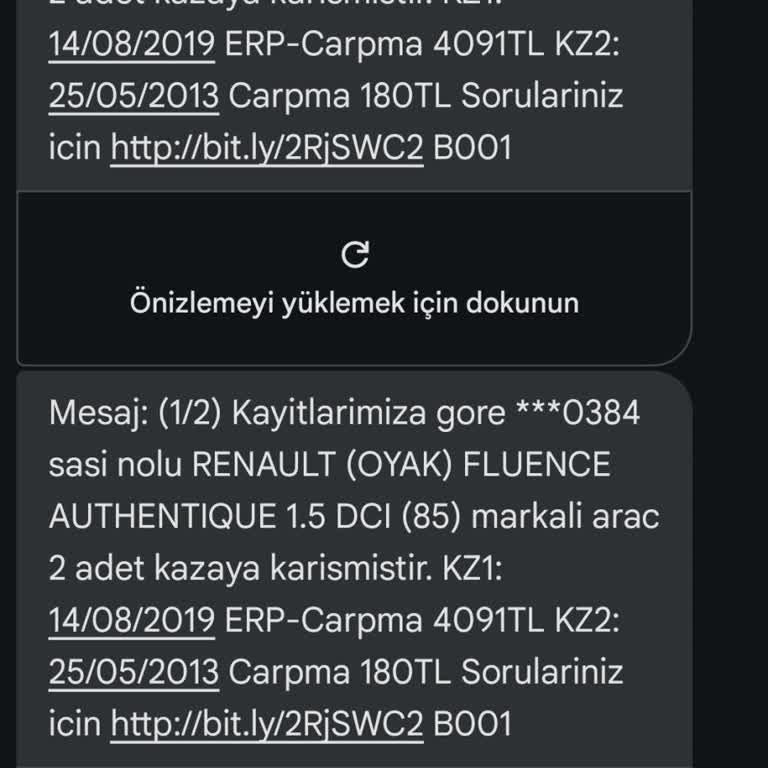 Yanlışlıkla Gönderilen Fazla Sorgu Mesajları