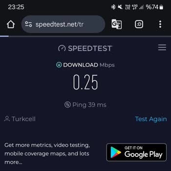 Turkcell'e Geçiş Sonrası İnternet Hızı Hayal Kırıklığı