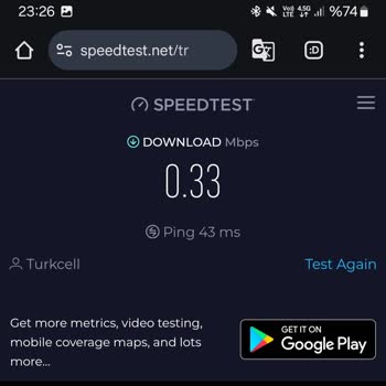Turkcell'e Geçiş Sonrası İnternet Hızı Hayal Kırıklığı