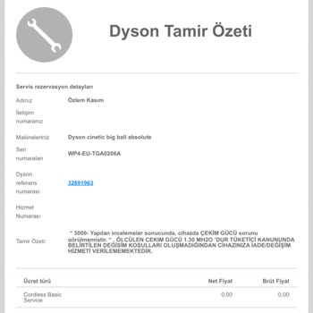 Dyson Elektrikli Süpürgeyle Bitmeyen Çekim Gücü Sorunu