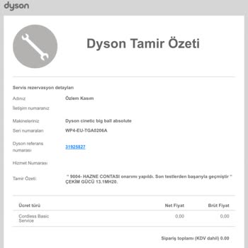 Dyson Elektrikli Süpürgeyle Bitmeyen Çekim Gücü Sorunu