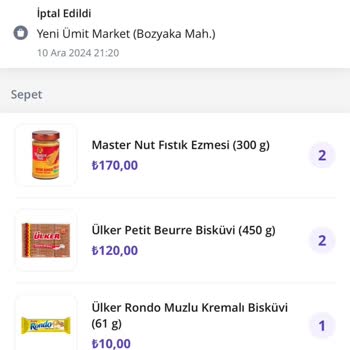 Fiyat Artışı Sonrası Siparişin İptali