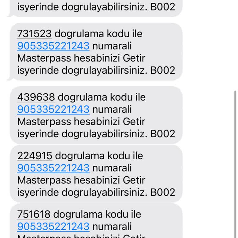 Yanlış Numaraya Gelen Doğrulama Kodu Sorunu