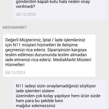 N11 Ve Media Markt Arasında Sıkışan İade Sorunu