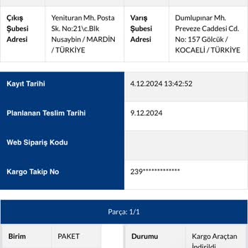 Yavaş Kargo Hizmeti Ve Geciken Teslimat