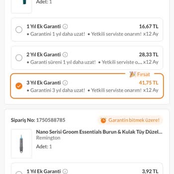 Trendyol Ek Garanti Hatası: Müşteri Mağduriyeti