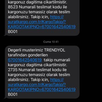 Sürat Kargo'nun 6 Günlük Teslimat Gecikmesi