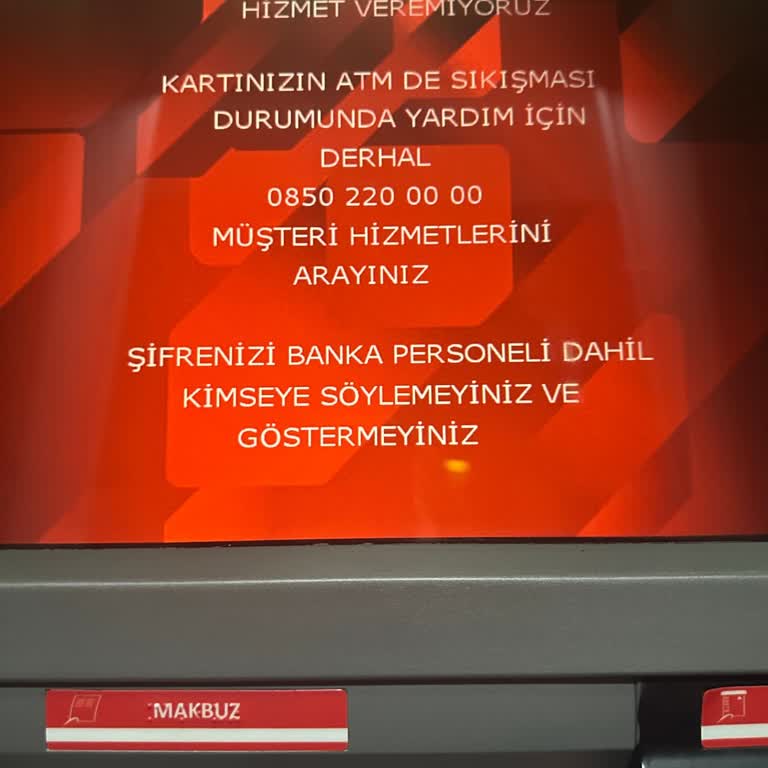 Ziraat Bankası ATM'si Sürekli Arızalı