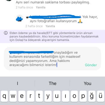 Orijinal Sanılan Çantada Hüsran: Dolap Müşteri Hizmetleri Yetersizliği