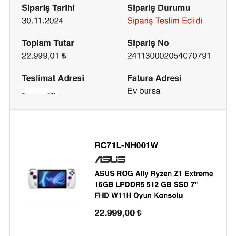Asus ROG Ally: Bozuk Ürün Ve Yetersiz Müşteri Hizmeti