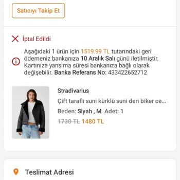 Sipariş İptali Ve Yanıltıcı Bilgilendirme