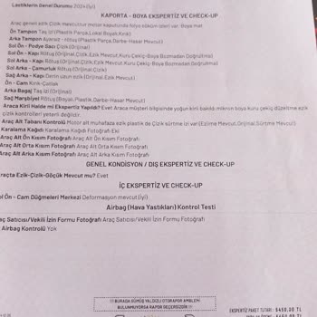 Ekspertiz Firmasına Güven Sorunu