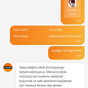 Eksik Ürün Ve Yetersiz Müşteri Hizmetleri Deneyimi