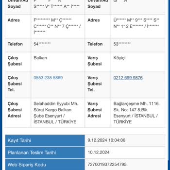 Aynı Semtte Kargo Teslim Edilemiyor