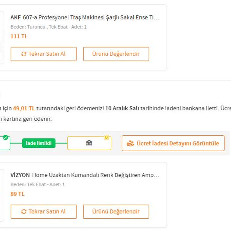 Yanlış Ürün Gönderimi Ve Kargo Ücreti Kesintisi Sorunu