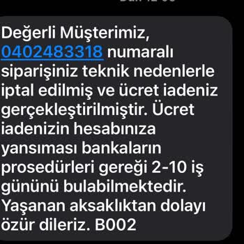 Penti'nin Teknik Sebeplerle İptal Edilen Sipariş Ve Eksik İade Sorunu