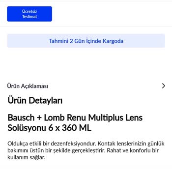 Eksik Gönderilen Sipariş Ve Yanıltıcı Ürün Bilgisi